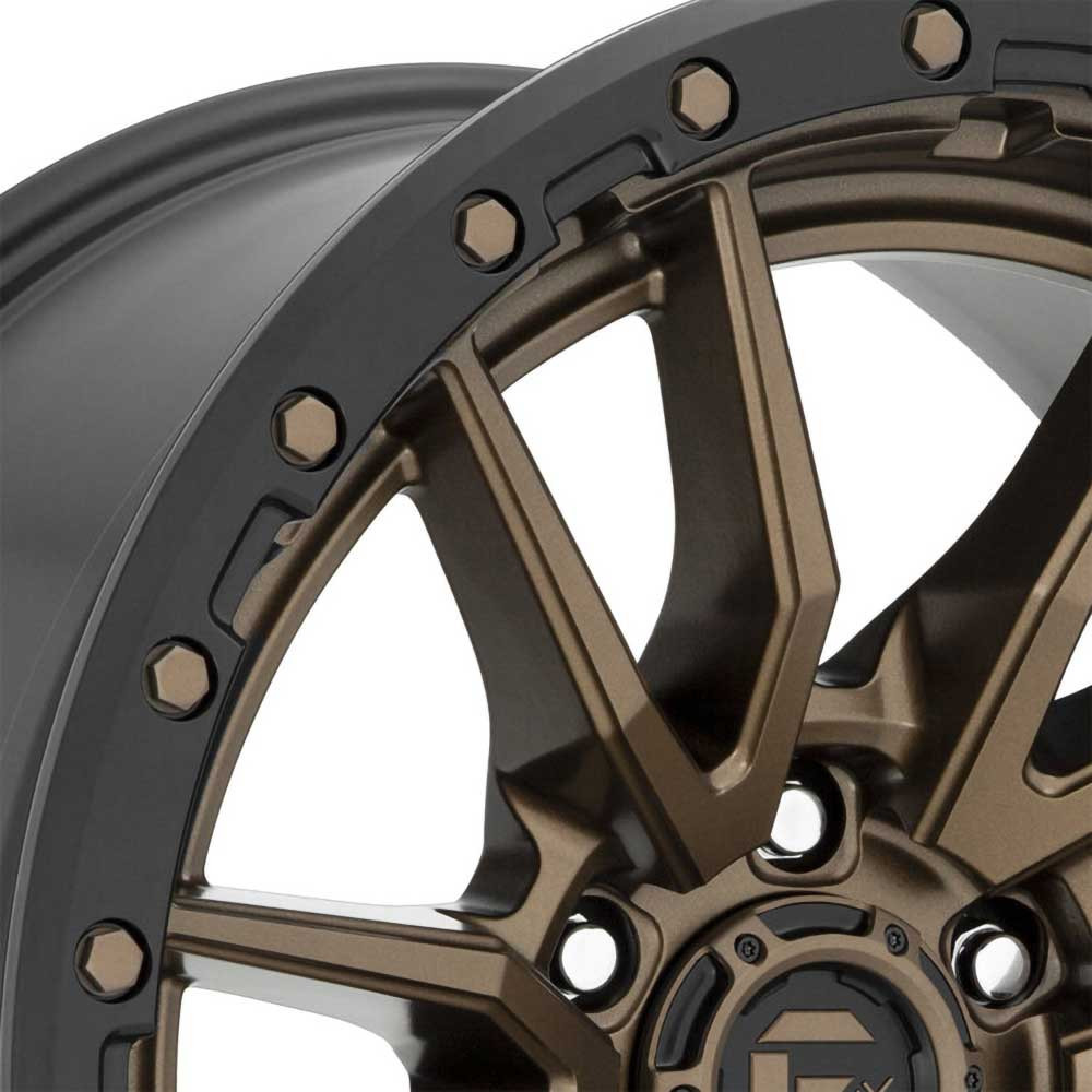 Felga aluminiowa D681 Rebel 6 Matte Bronze Black Bead Ring Fuel - obrazek 4