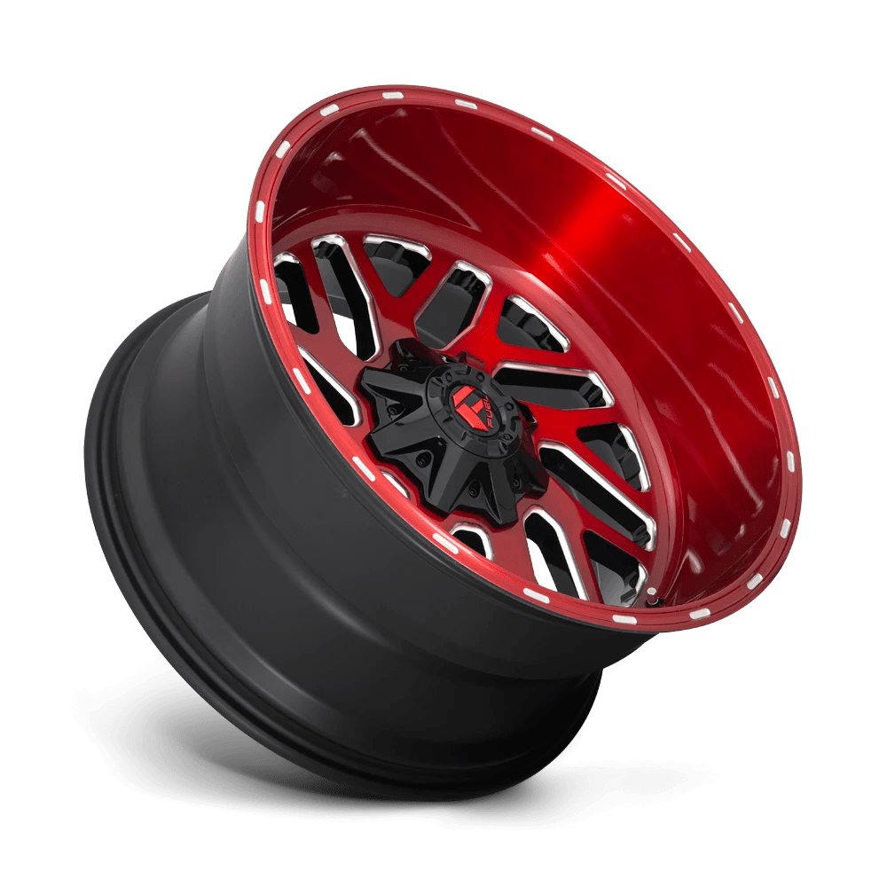 Felga aluminiowa D691 Triton Candy RED Milled Fuel - Image 2