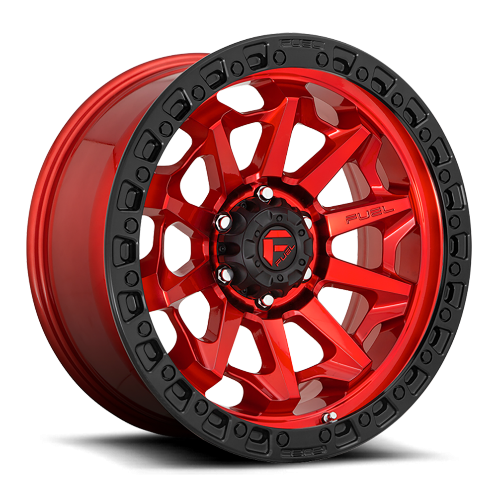 Felga aluminiowa D695 Covert Candy RED Black Bead Ring Fuel