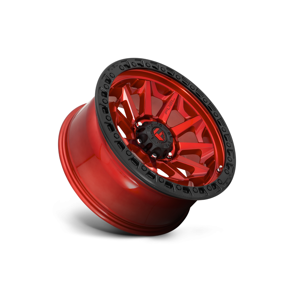 Felga aluminiowa D695 Covert Candy RED Black Bead Ring Fuel - obrazek 2