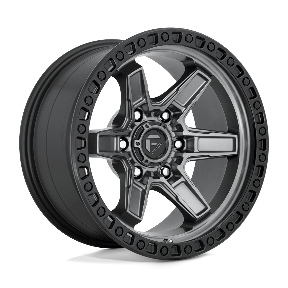 Felga aluminiowa D698 KICKER Matte Gun Metal Black Bead Ring FUEL