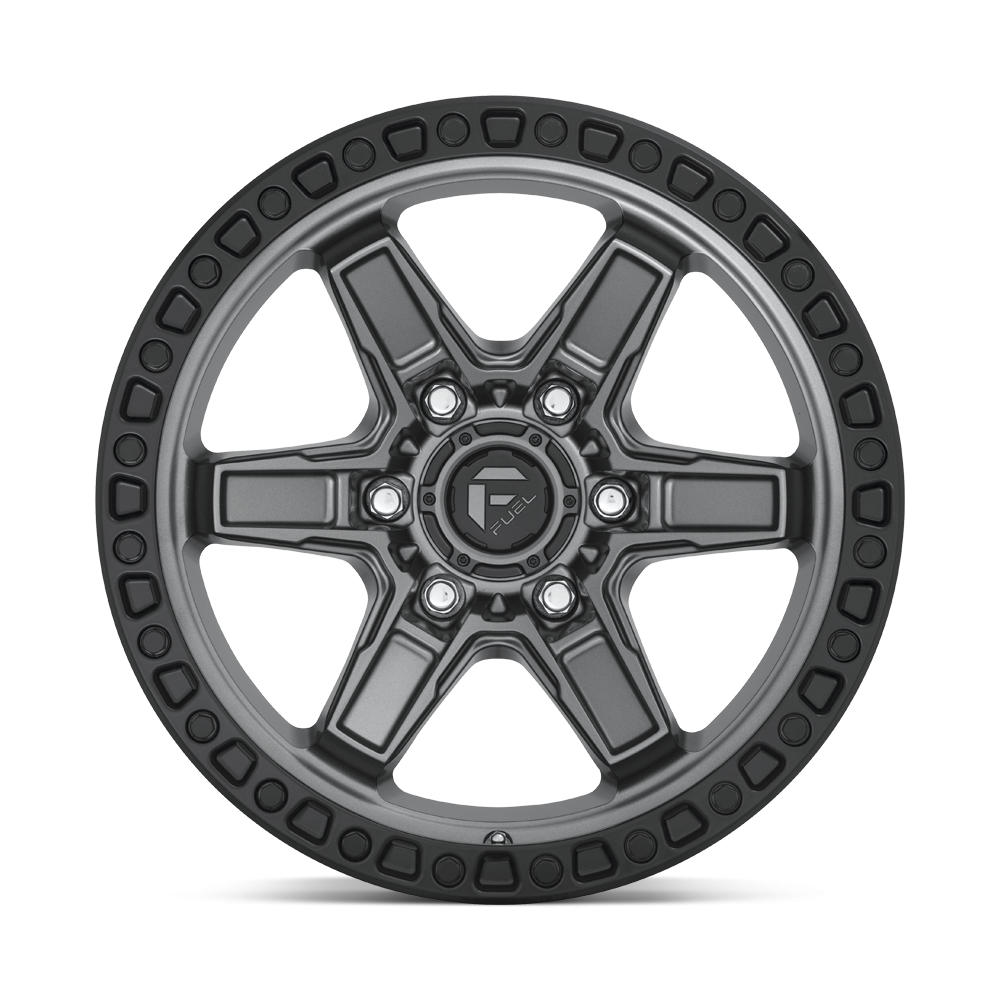 Felga aluminiowa D698 KICKER Matte Gun Metal Black Bead Ring FUEL - Image 2
