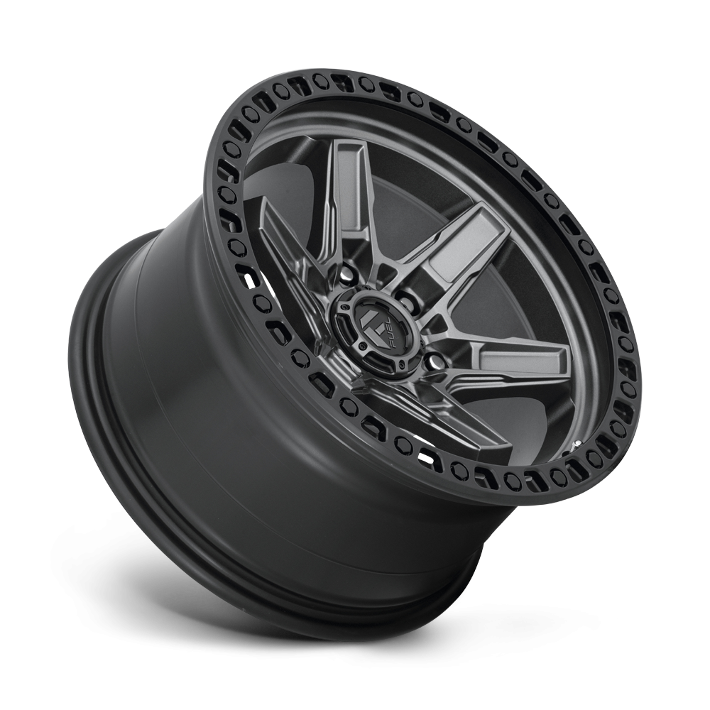 Felga aluminiowa D698 KICKER Matte Gun Metal Black Bead Ring FUEL - Image 3
