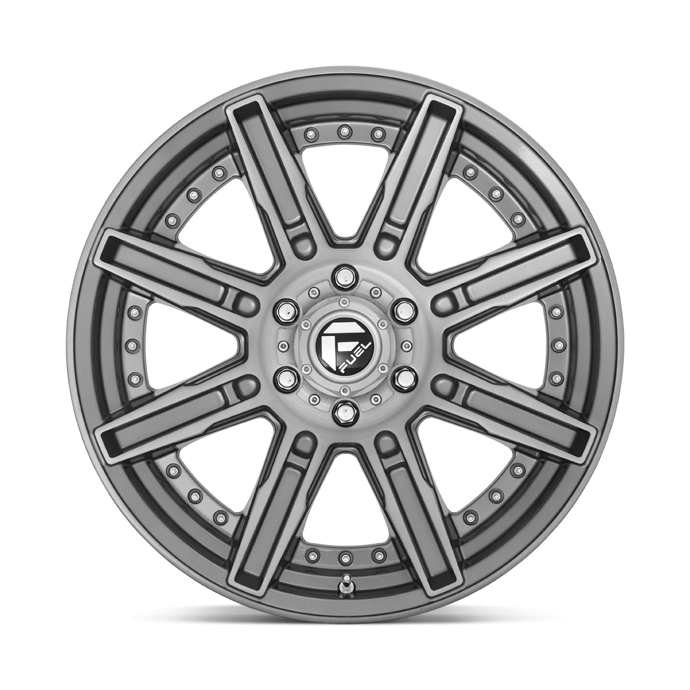 Felga aluminiowa D710 Rogue Platinum Brushed GUN Metal Tinted Clear Fuel - Image 3