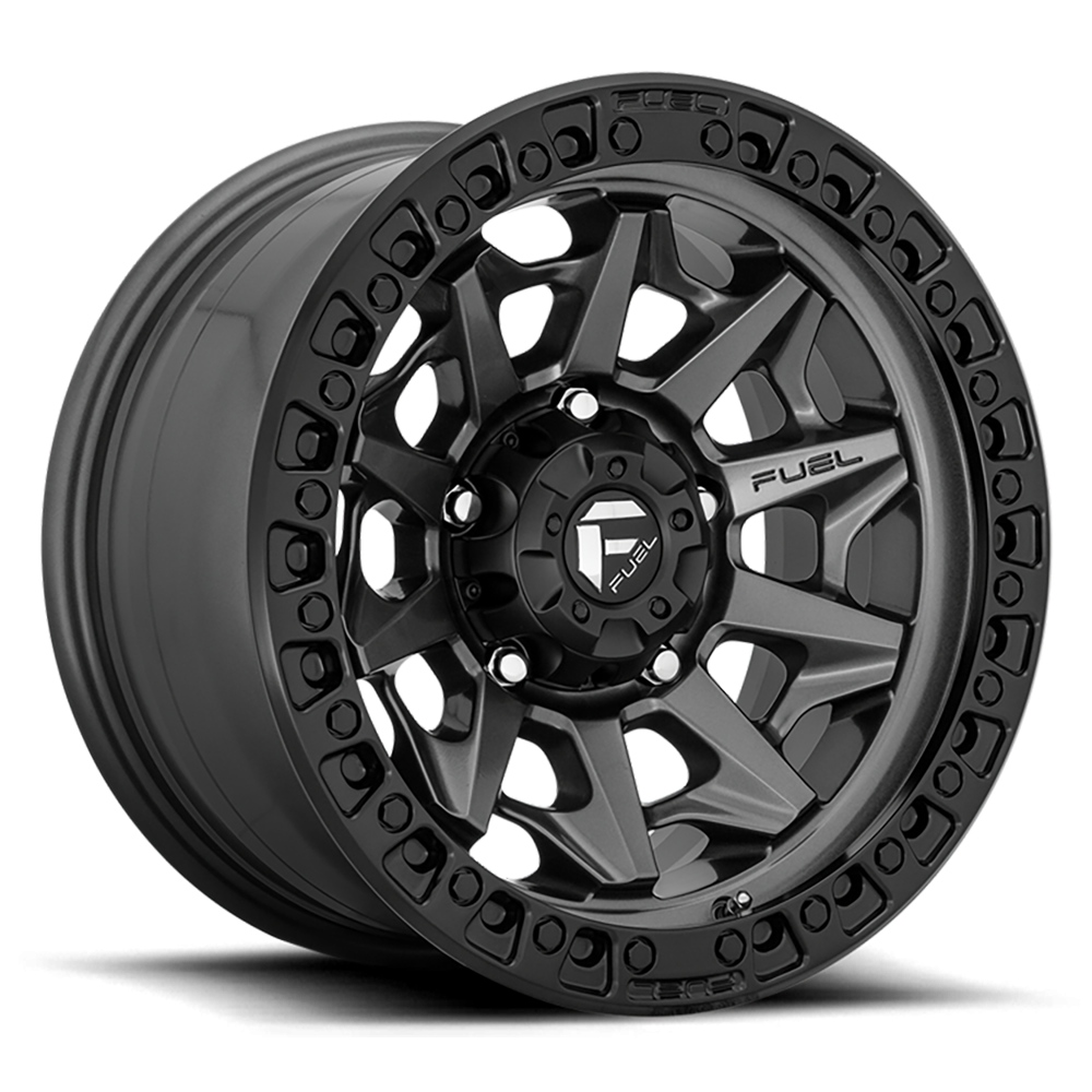 Felga aluminiowa D716 Covert Matte GUN Metal Black Bead Ring Fuel