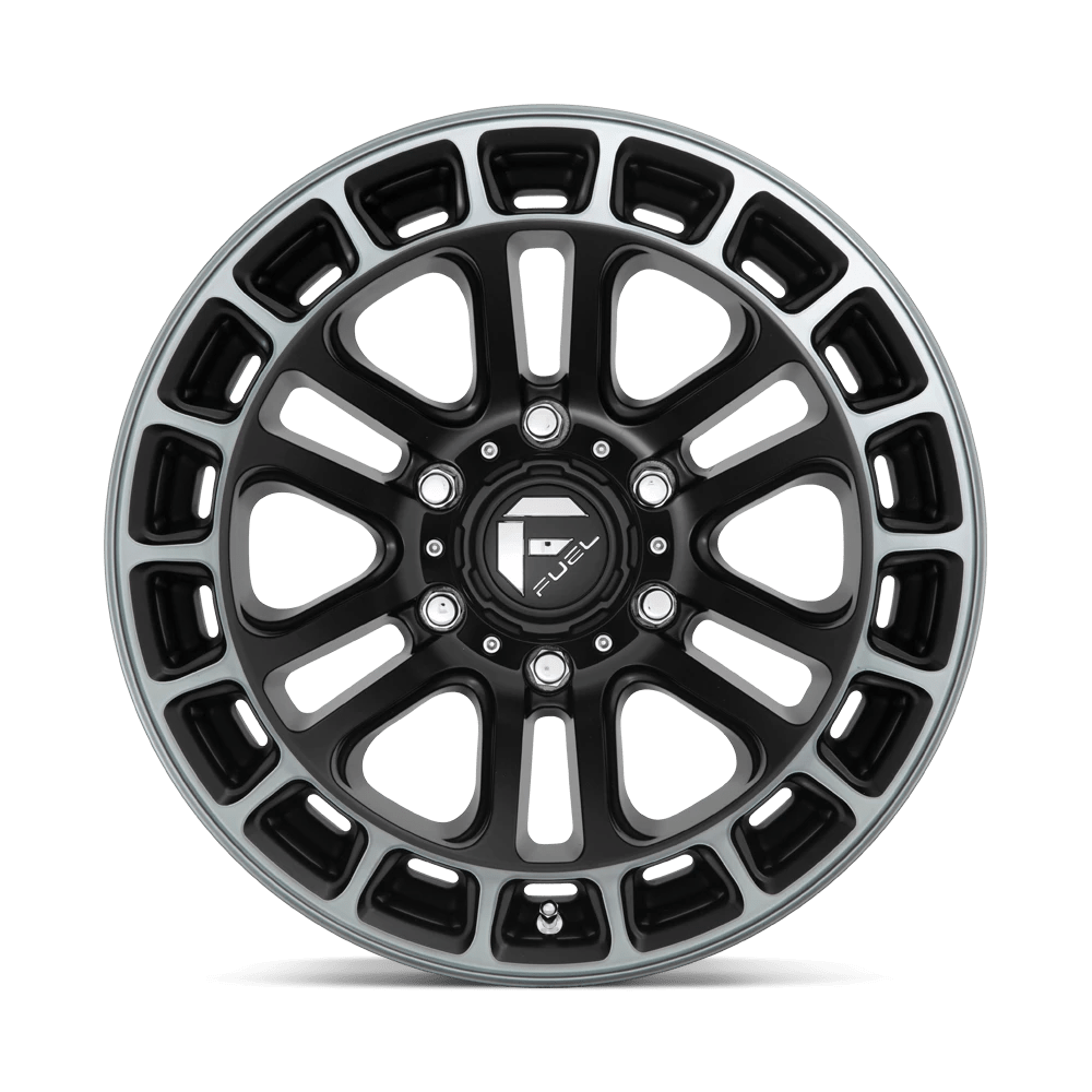 Felga aluminiowa D720 Heater Matte Black Double Dark Tint Machined Fuel - obrazek 3