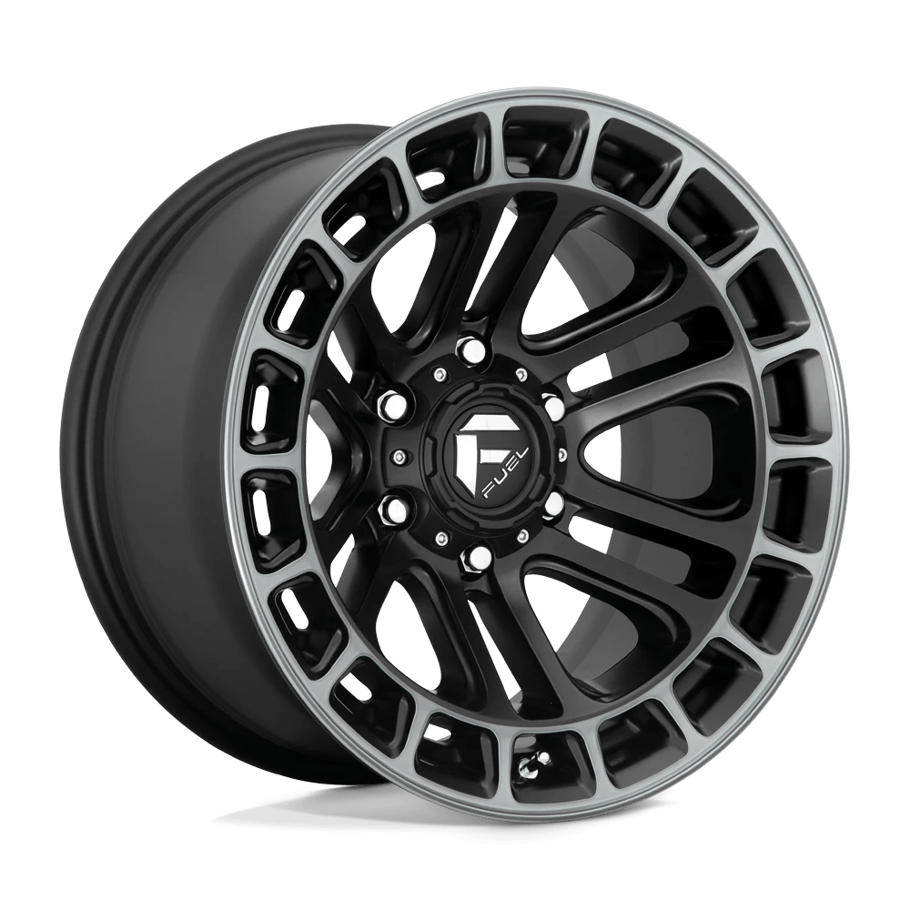 Felga aluminiowa D720 Heater Matte Black Double Dark Tint Machined Fuel