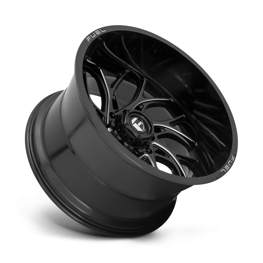 Felga aluminiowa D741 RUNNER Gloss Black Milled FUEL - obrazek 3