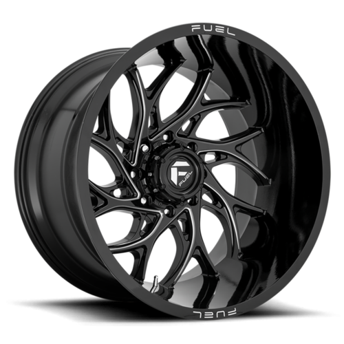Felga aluminiowa D741 Runner Gloss Black Milled Fuel