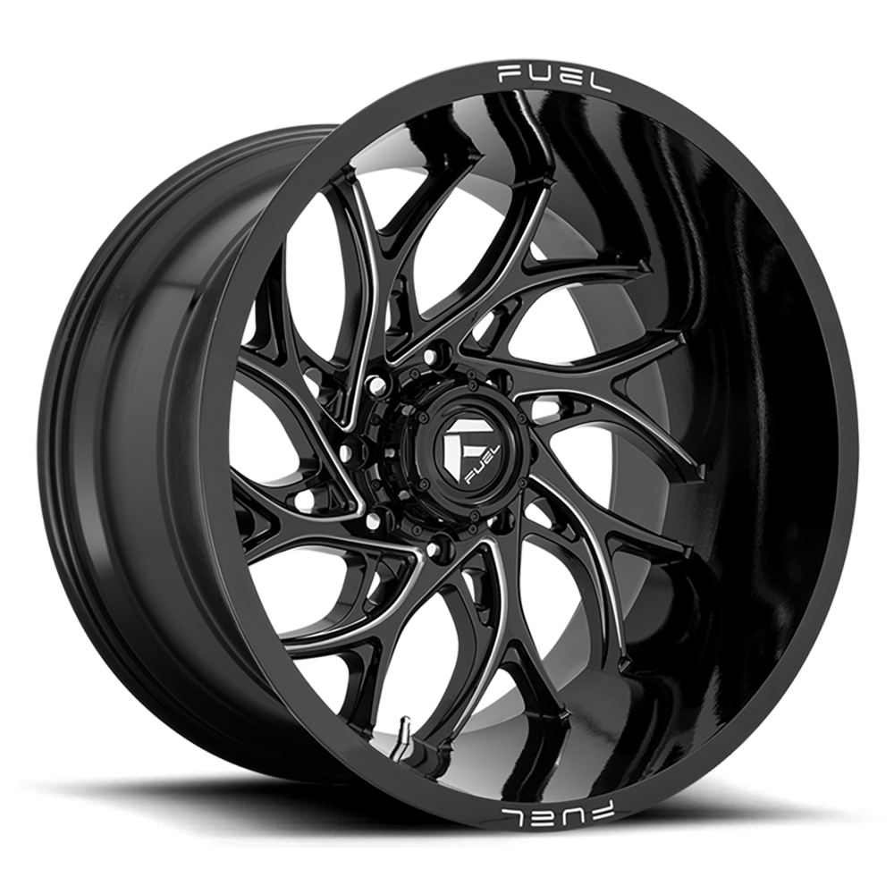 Felga aluminiowa D741 Runner Gloss Black Milled Fuel