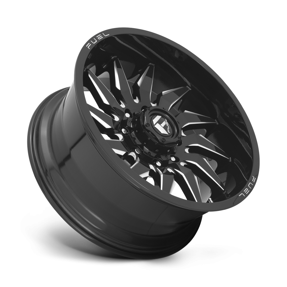 Felga aluminiowa D744 SABER Gloss Black Milled FUEL - obrazek 3