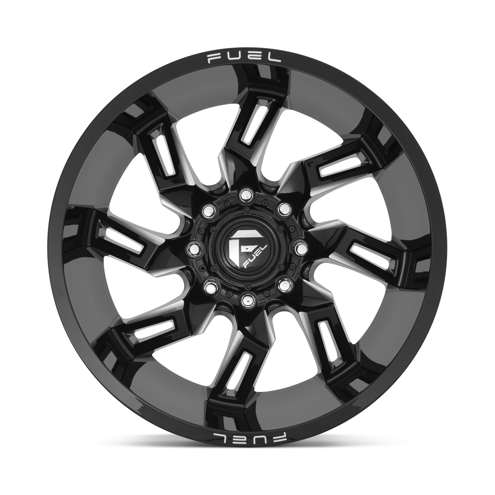 Felga aluminiowa D747 LOCKDOWN Gloss Black Milled FUEL - obrazek 2