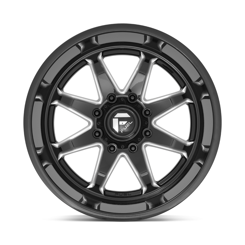 Felga aluminiowa D749 HAMMER Gloss Black Milled FUEL - Image 3