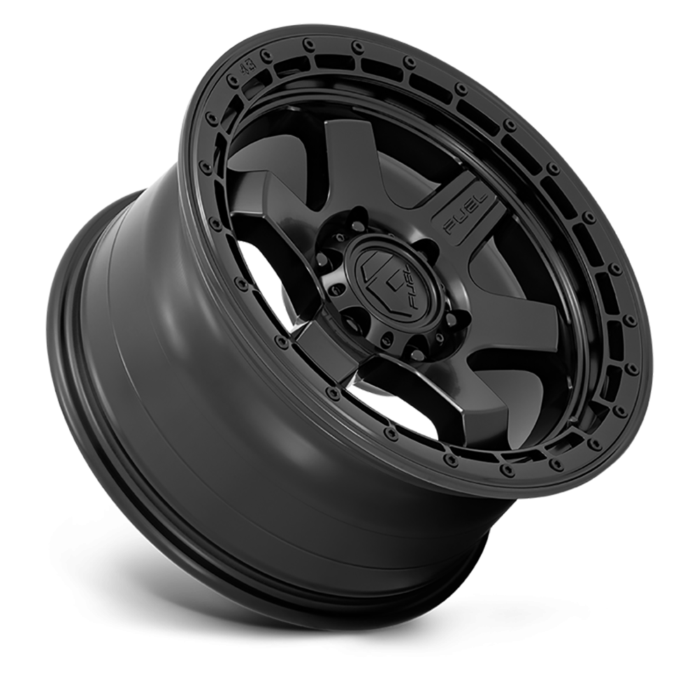 Felga aluminiowa D750 Block Matte Black W/ Black Ring Fuel - obrazek 2