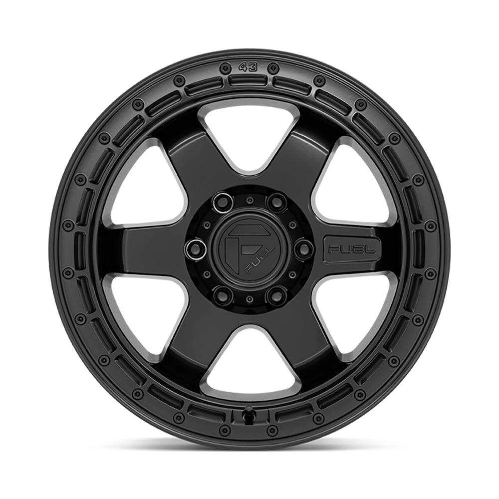 Felga aluminiowa D750 Block Matte Black W/ Black Ring Fuel - obrazek 3
