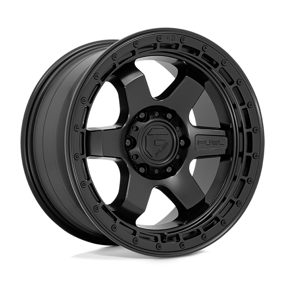 Felga aluminiowa D750 Block Matte Black W/ Black Ring Fuel