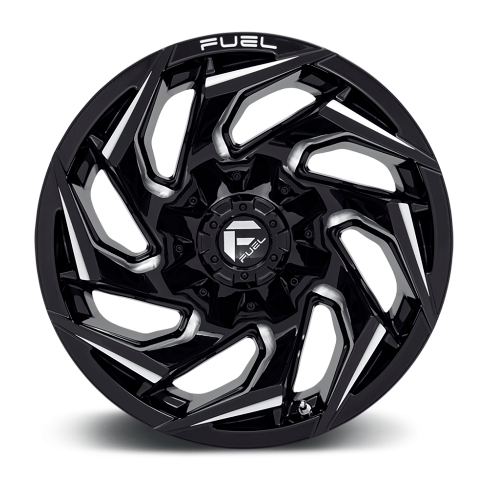 Felga aluminiowa D753 Reaction Gloss Black Milled Fuel - obrazek 3