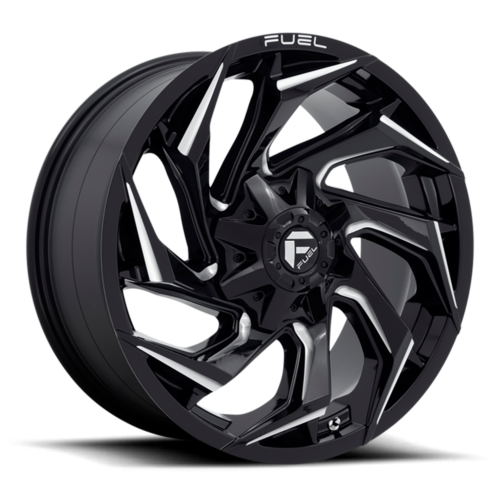 Felga aluminiowa D753 Reaction Gloss Black Milled Fuel