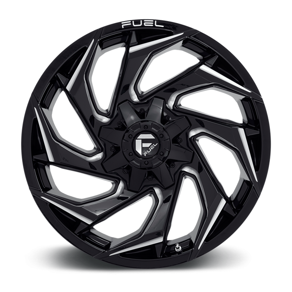 Felga aluminiowa D753 Reaction Gloss Black Milled Fuel - Image 3
