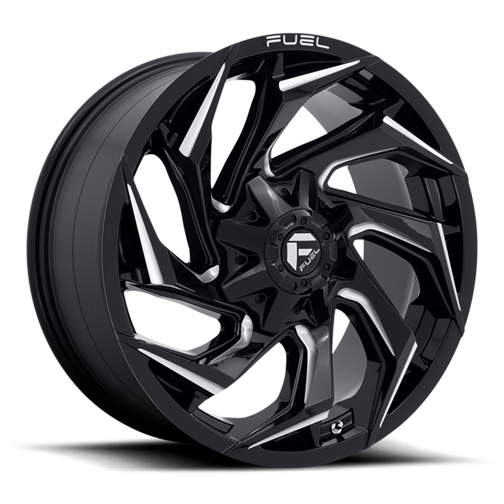 Felga aluminiowa D753 Reaction Gloss Black Milled Fuel