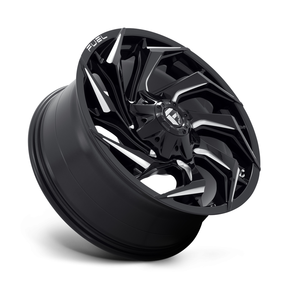 Felga aluminiowa D753 REACTION Gloss Black Milled FUEL - obrazek 2