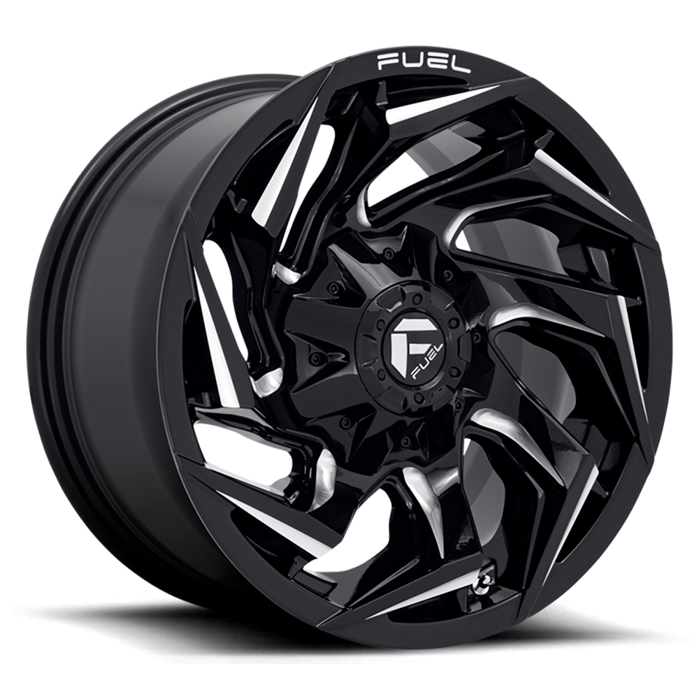 Felga aluminiowa D753 Reaction Gloss Black Milled Fuel