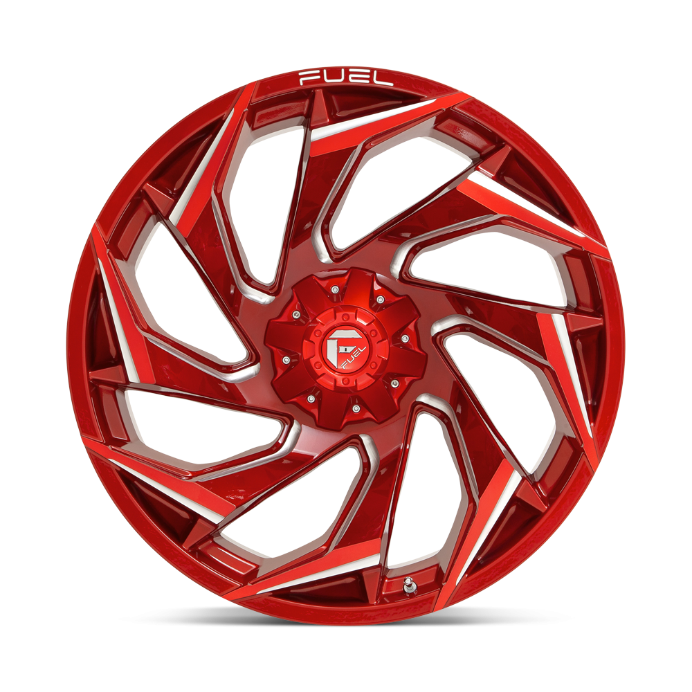 Felga aluminiowa D754 REACTION Candy Red Milled FUEL - obrazek 3