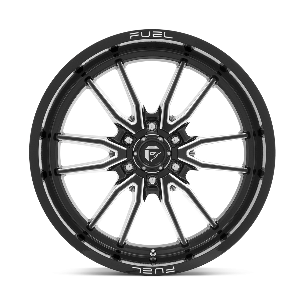 Felga aluminiowa D761 CLASH Gloss Black Milled FUEL - obrazek 2