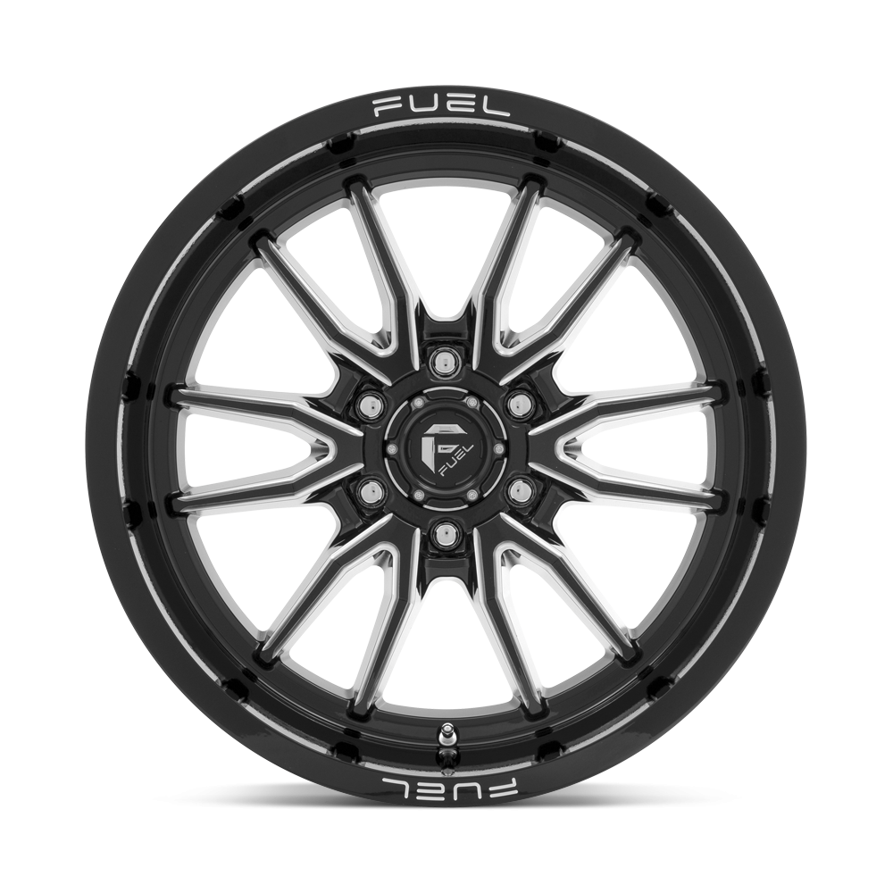 Felga aluminiowa D761 CLASH Gloss Black Milled FUEL - obrazek 3