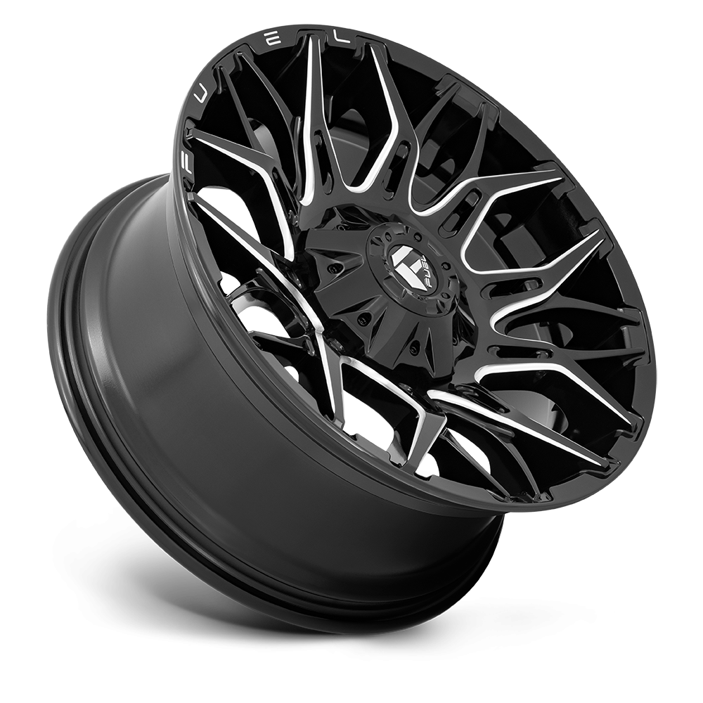 Felga aluminiowa D769 TWITCH Glossy Black Milled FUEL - Image 2