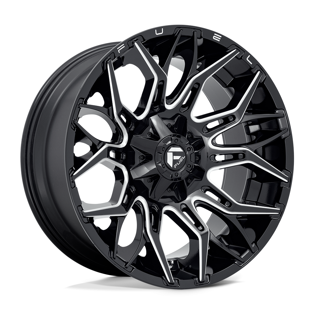 Felga aluminiowa D769 TWITCH Glossy Black Milled FUEL