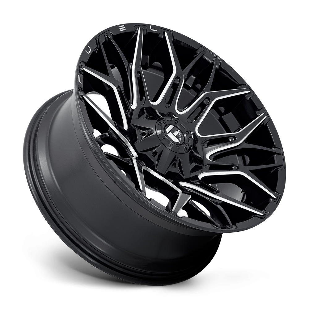 Felga aluminiowa D769 TWITCH Glossy Black Milled FUEL - Image 2