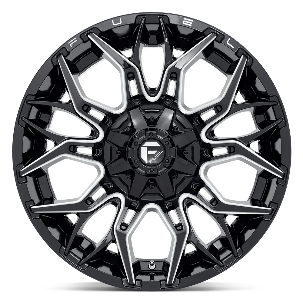 Felga aluminiowa D769 TWITCH Glossy Black Milled FUEL - Image 3