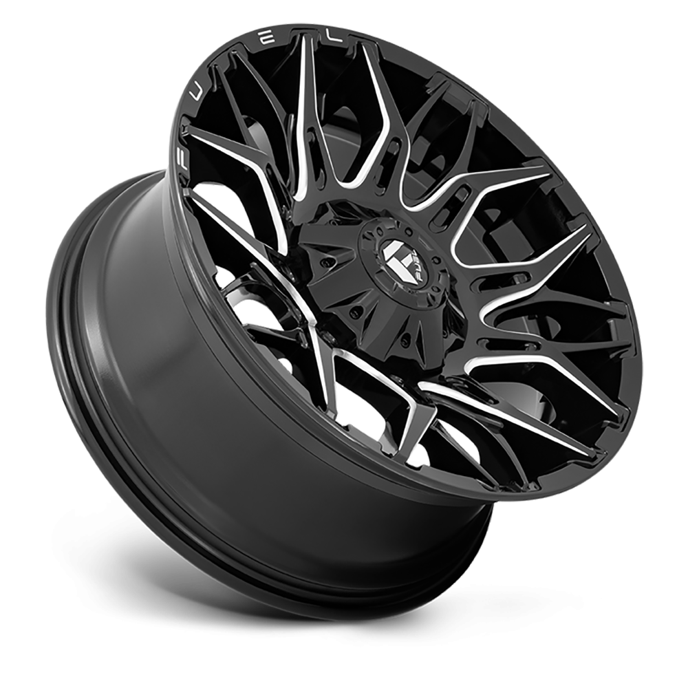 Felga aluminiowa D769 Twitch Glossy Black Milled Fuel - obrazek 2