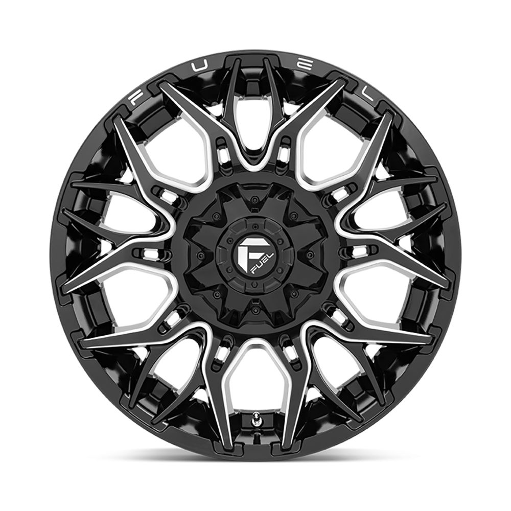 Felga aluminiowa D769 Twitch Glossy Black Milled Fuel - obrazek 3