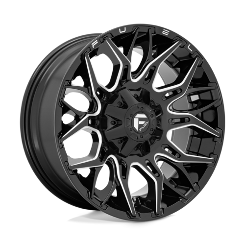 Felga aluminiowa D769 TWITCH Glossy Black Milled Fuel