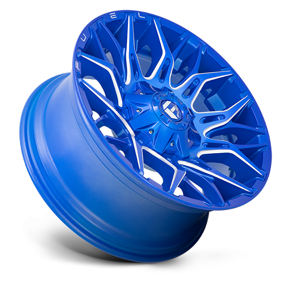 Felga aluminiowa D770 Twitch Anodized Blue Milled Fuel - obrazek 2