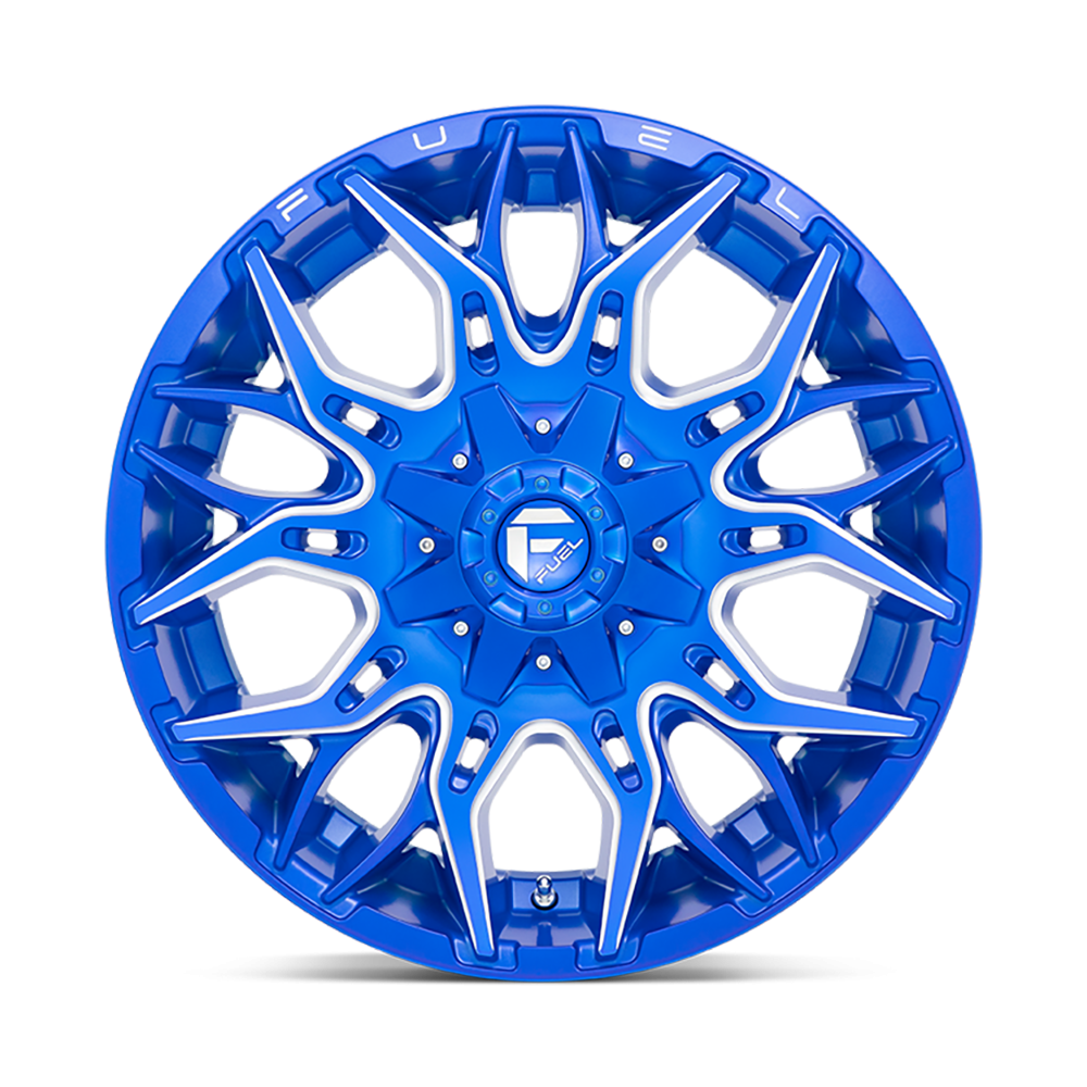 Felga aluminiowa D770 Twitch Anodized Blue Milled Fuel - obrazek 3