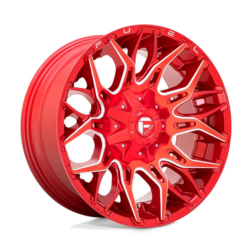 Felga aluminiowa D771 TWITCH Candy Red Milled FUEL