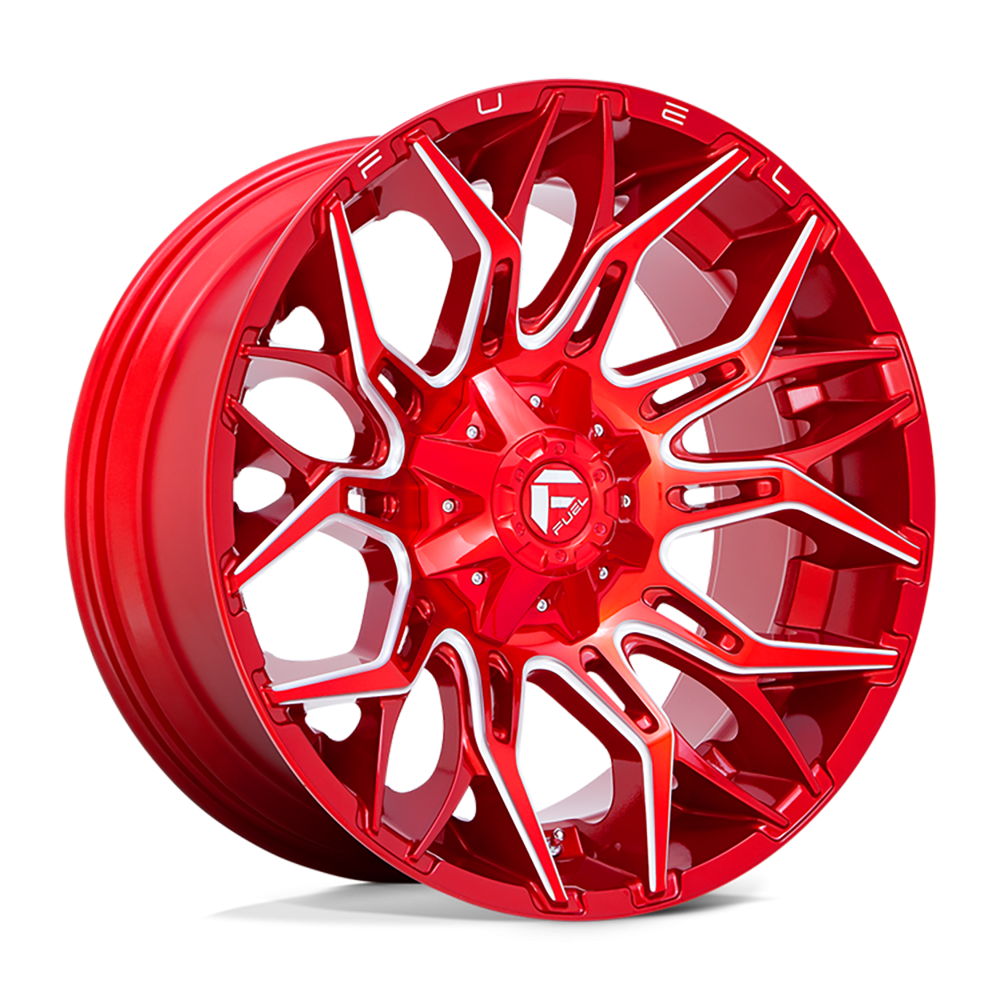 Felga aluminiowa D771 Twitch Candy RED Milled Fuel