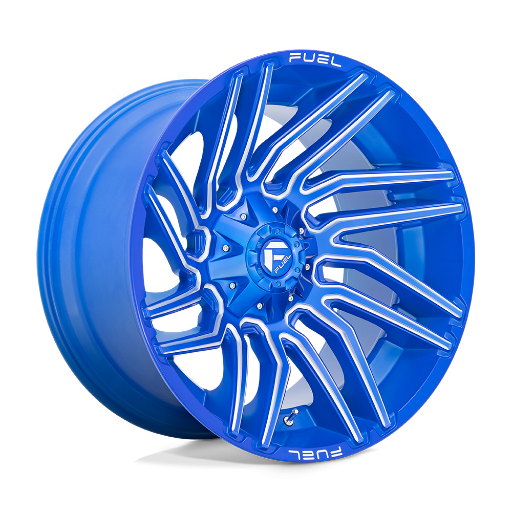 Felga aluminiowa D774 TYPHOON Anodized Blue Milled FUEL