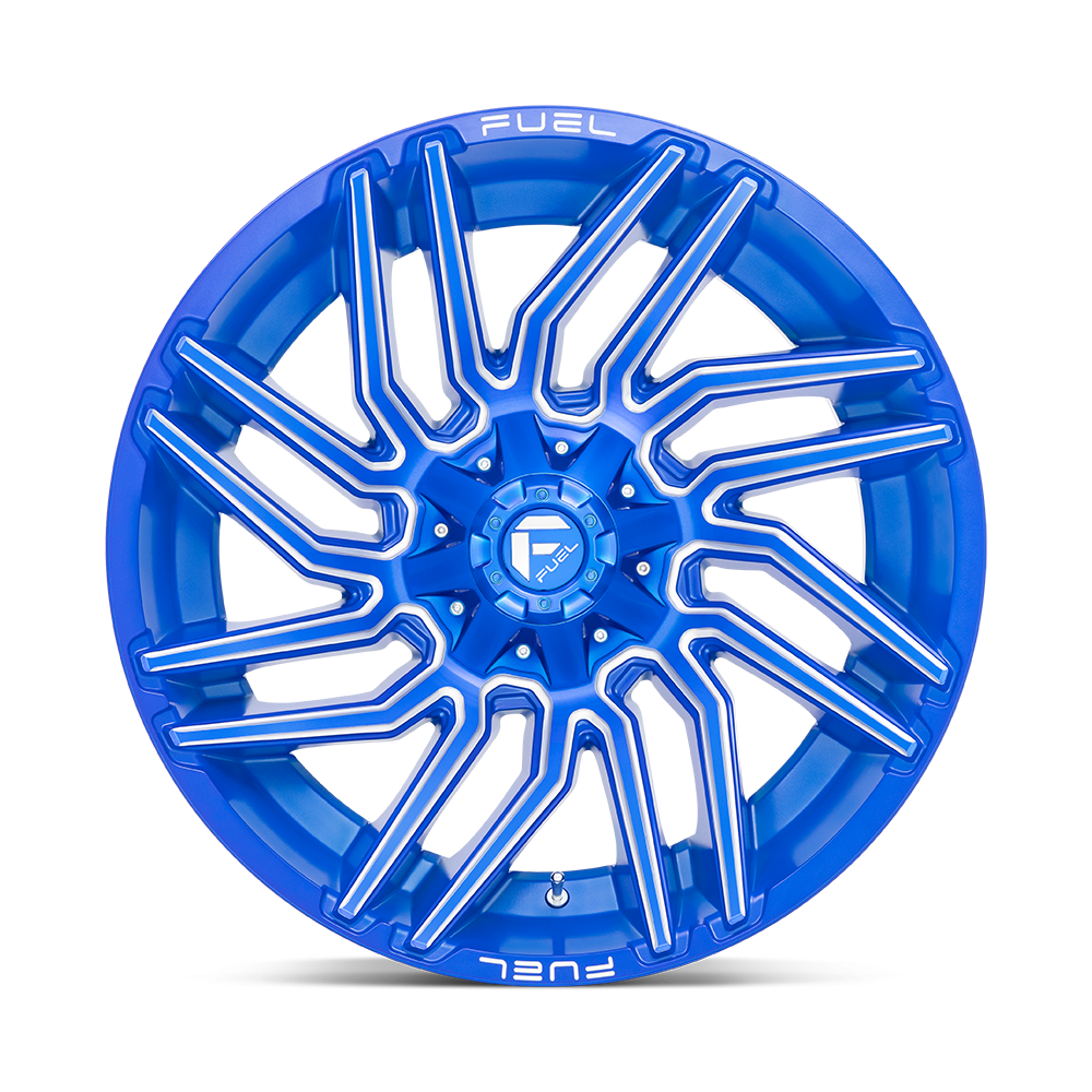 Felga aluminiowa D774 TYPHOON Anodized Blue Milled FUEL - obrazek 3