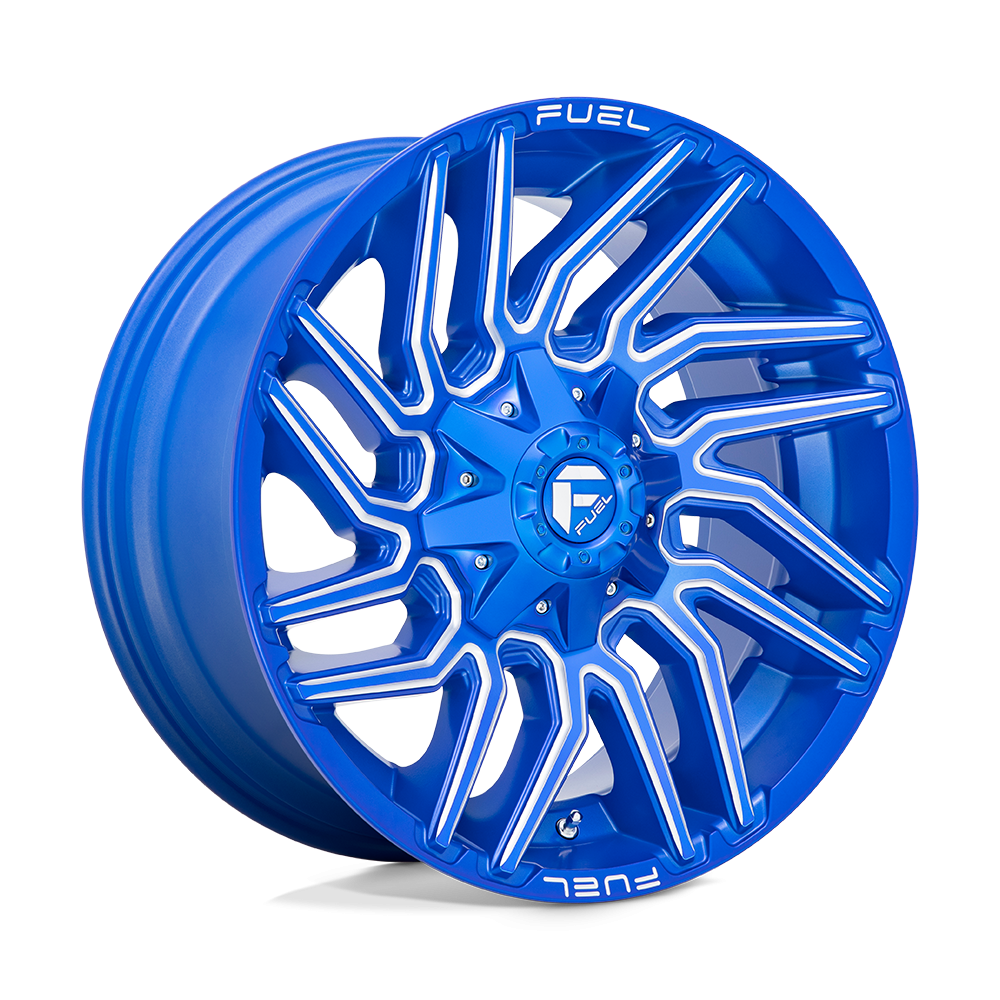 Felga aluminiowa D774 TYPHOON Anodized Blue Milled FUEL