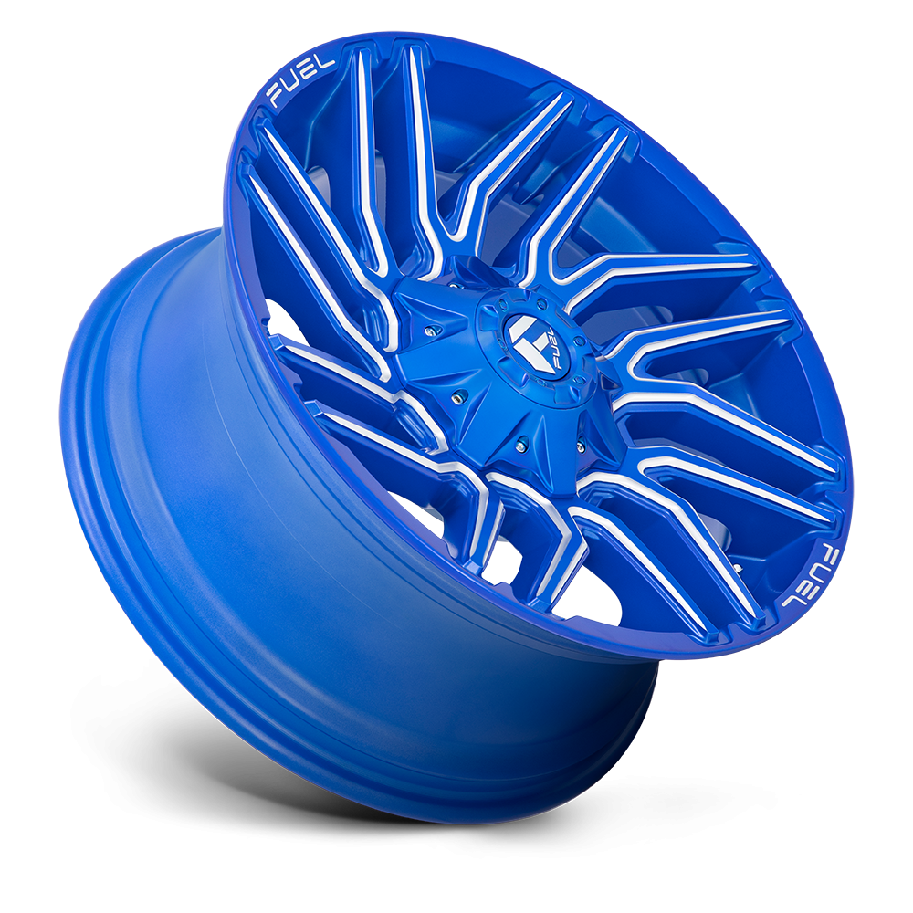 Felga aluminiowa D774 TYPHOON Anodized Blue Milled FUEL - obrazek 2
