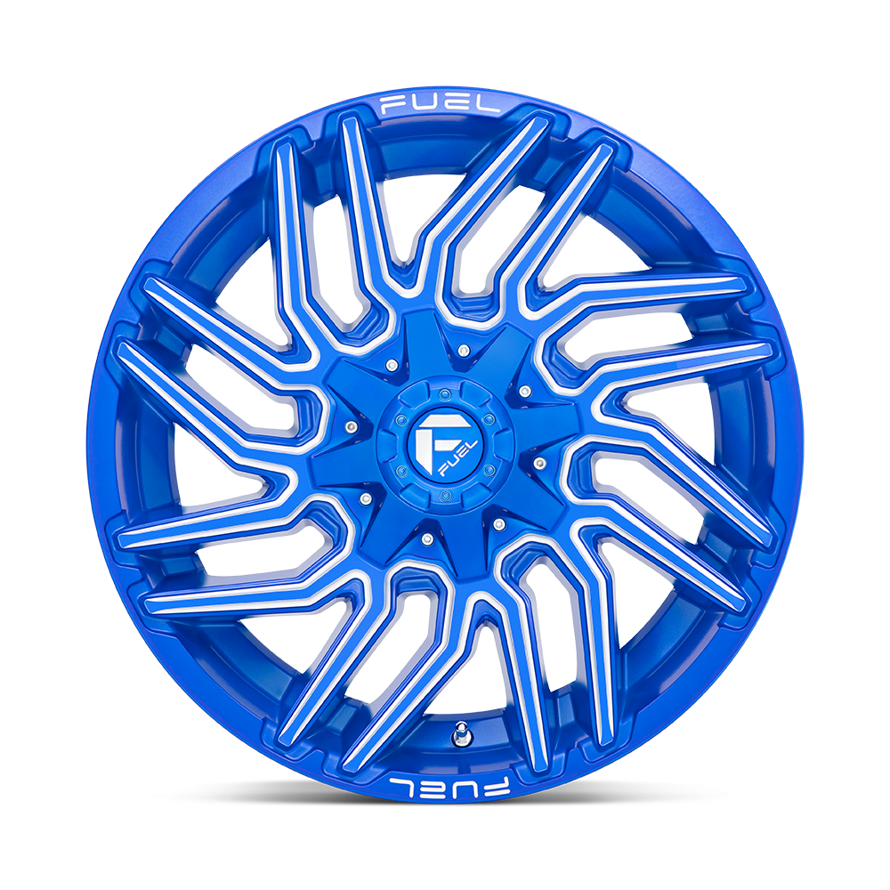 Felga aluminiowa D774 TYPHOON Anodized Blue Milled FUEL - obrazek 3