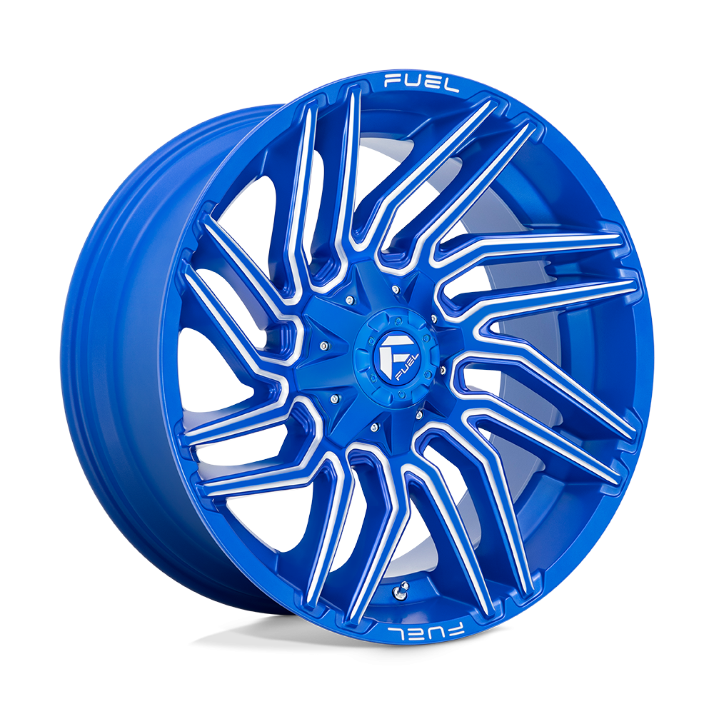 Felga aluminiowa D774 TYPHOON Anodized Blue Milled FUEL
