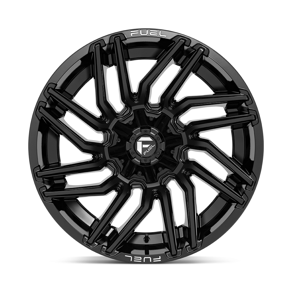 Felga aluminiowa D776 TYPHOON Gloss Black FUEL - obrazek 2