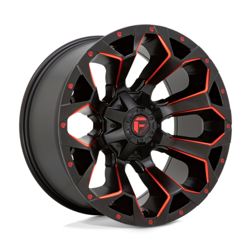 Felga aluminiowa D787 ASSAULT Matte Black Red Milled FUEL