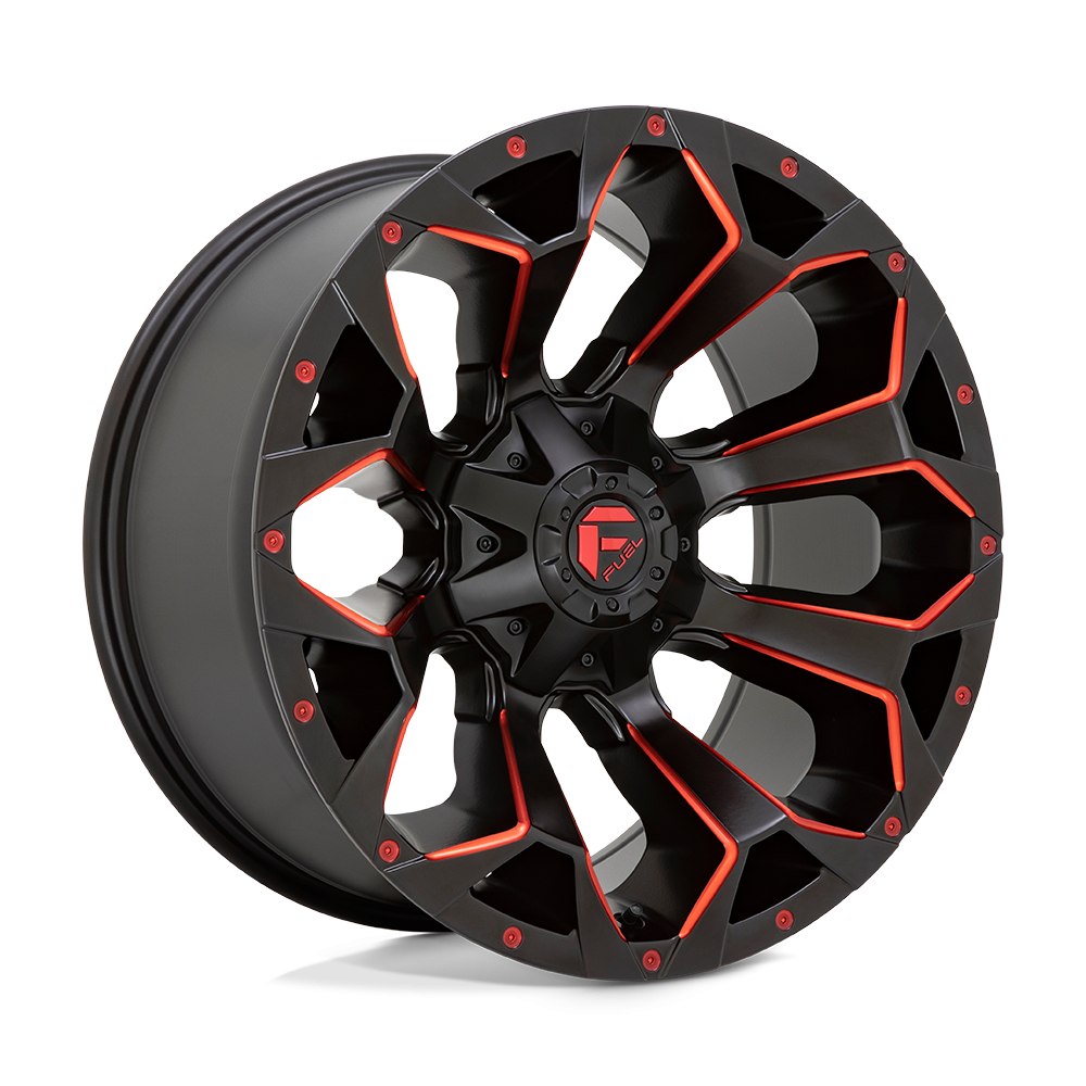 Felga aluminiowa D787 ASSAULT Matte Black Red Milled FUEL