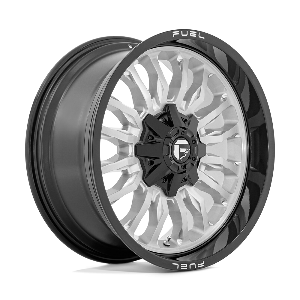 Felga aluminiowa D798 ARC Silver Brushed Face W/ Milled Black Lip FUEL